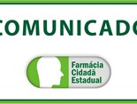 Logo Comunicado Farmácia Cidadã Estadual com borda