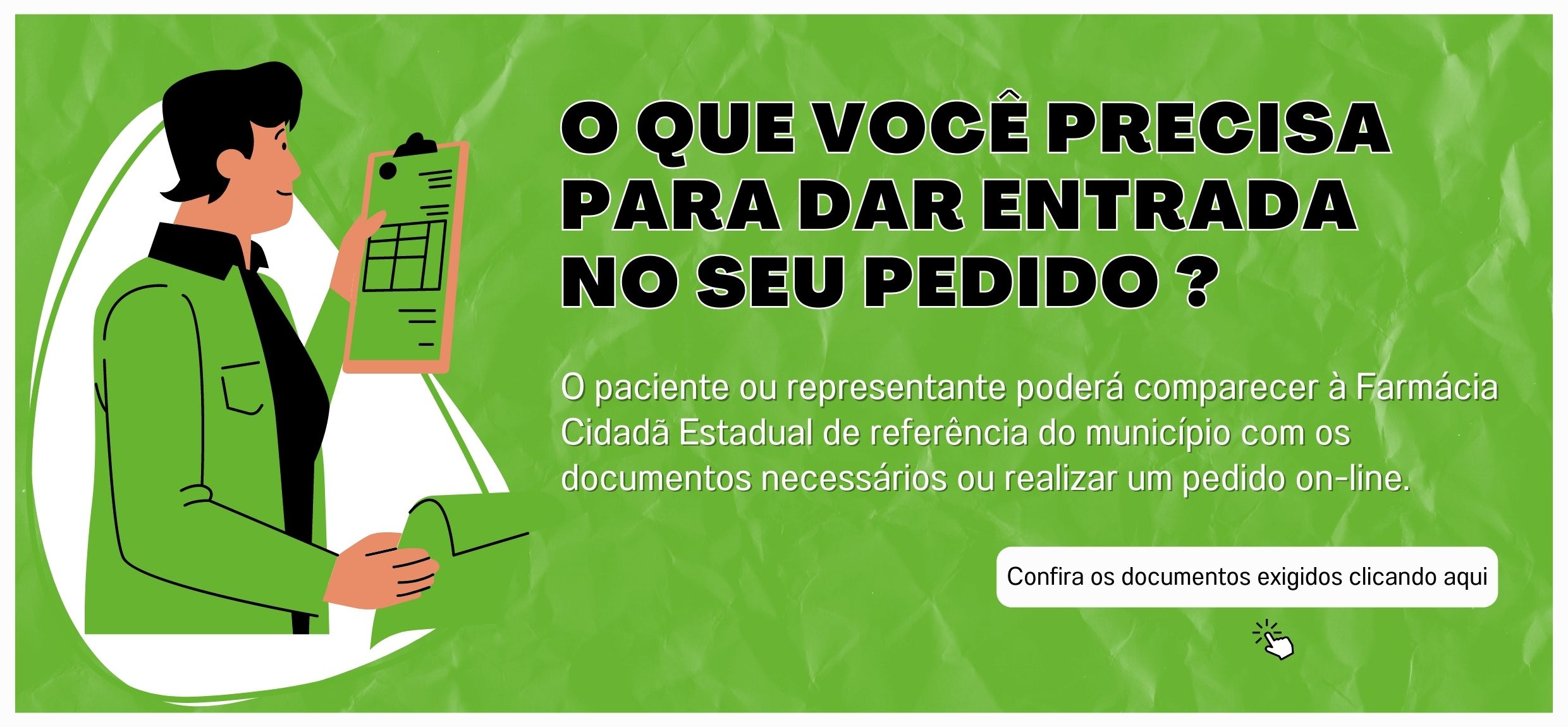 1 - o que você precisa para dar entrada no seu pedido