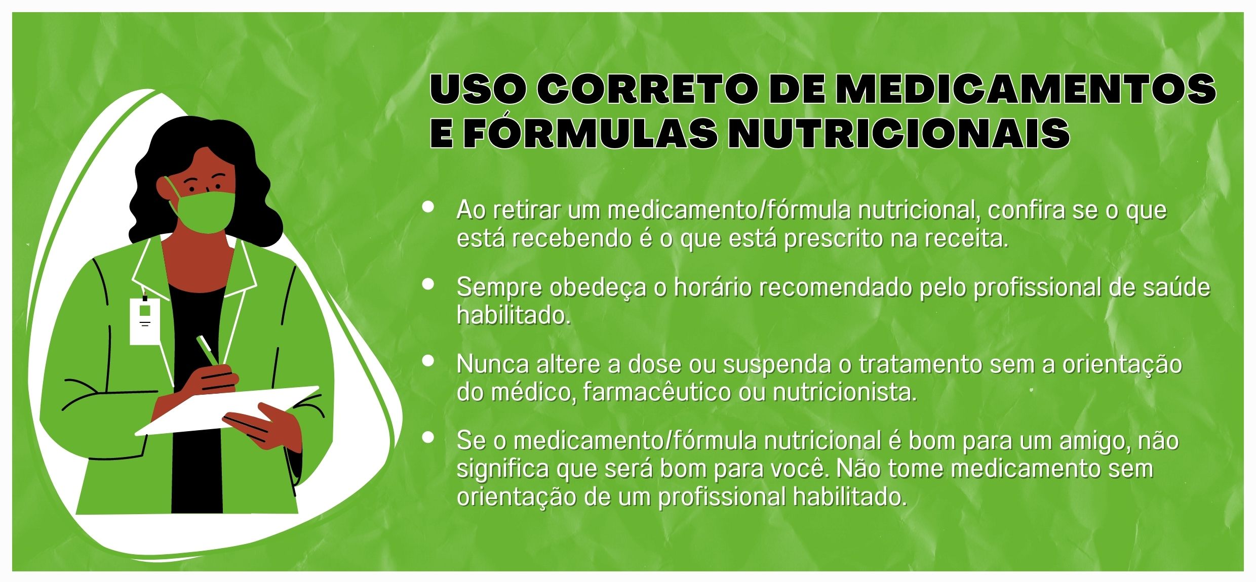 3 - Uso correto dos medicamentos e fórmulas nutricionais